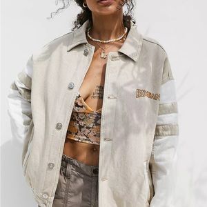 NWOT denim bomber jacket